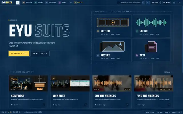 EYU SUITS wearing the Blueprint theme