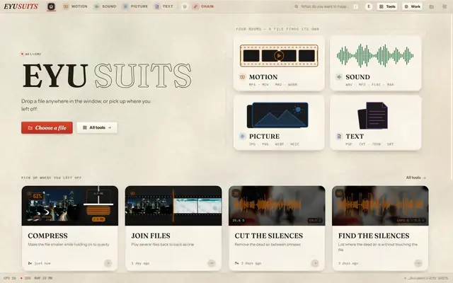 EYU SUITS wearing the Paper Atelier theme