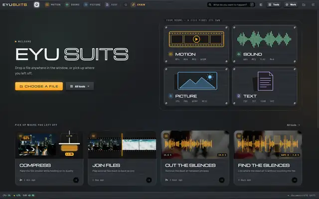 EYU SUITS wearing the Studio Console theme